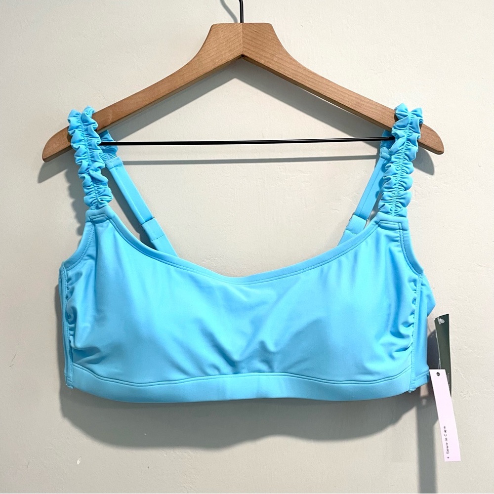 Wild Fable Ruffle Strap Swim Bikini Top
